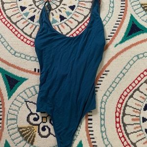 Blue bodysuit